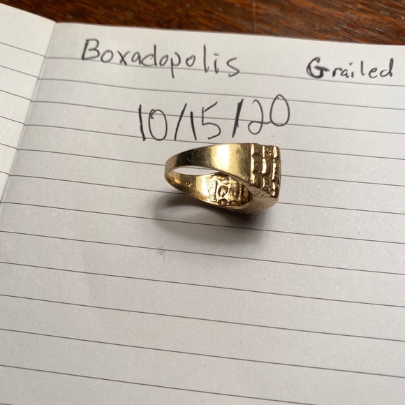 Supreme S/S14 14k Black Onyx Pinky Ring sz7 - Picture 5 of 5